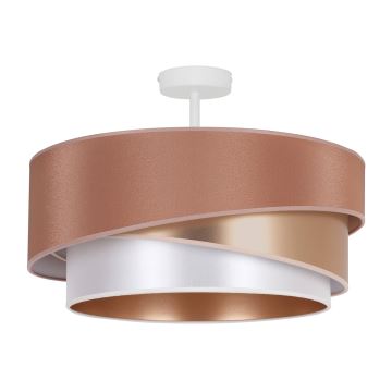 Duolla - Lampadario a plafone KOBO 1xE27/15W/230V diametro 45 cm rame/oro/bianco