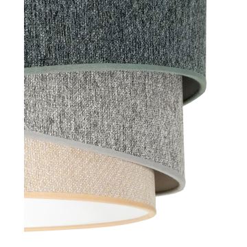 Duolla - Lampadario a plafone KOBO ECO RECYCLING 1xE27/15W/230V verde/grigio/color crema