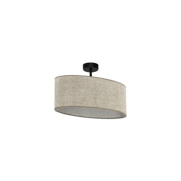 Duolla - Lampadario a plafone OVAL 1xE27/15W/230V marrone