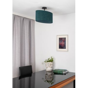 Duolla - Lampadario a plafone OVAL 1xE27/15W/230V verde