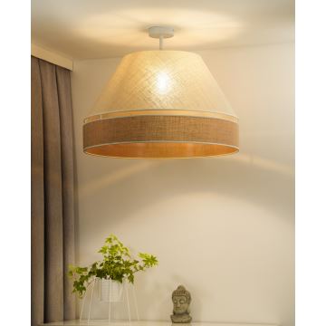 Duolla - Lampadario a plafone YUTE AVIGNON 1xE27/15W/230V color crema/beige