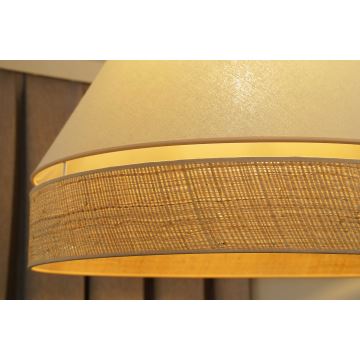 Duolla - Lampadario a plafone YUTE AVIGNON 1xE27/15W/230V color crema/beige