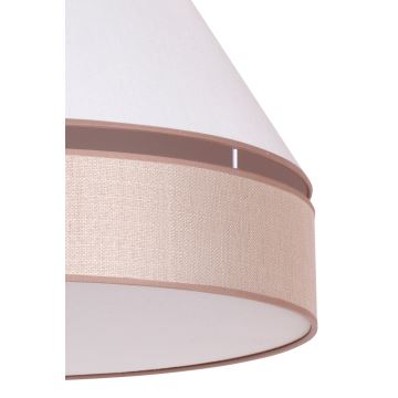 Duolla - Lampadario a sospensione con filo AVIGNON 1xE27/15W/230V diametro 60 cm bianco/beige