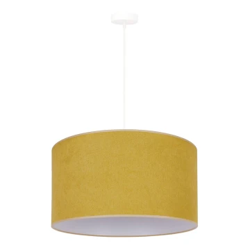 Duolla - Lampadario a sospensione con filo BRISTOL 1xE27/15W/230V giallo/bianco