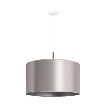 Duolla - Lampadario a sospensione con filo CANNES 1xE27/15W/230V diametro 45 cm argento