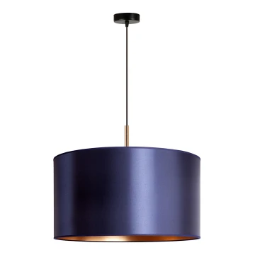 Duolla - Lampadario a sospensione con filo CANNES 1xE27/15W/230V diametro 45 cm blu/rame