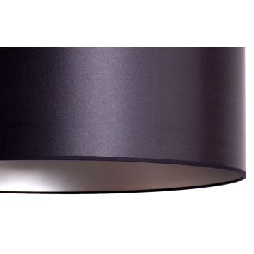 Duolla - Lampadario a sospensione con filo CANNES 1xE27/15W/230V diametro 45 cm nero/argento