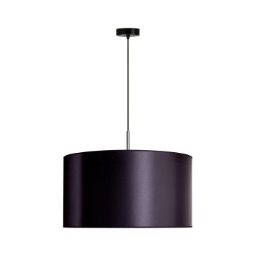 Duolla - Lampadario a sospensione con filo CANNES 1xE27/15W/230V diametro 45 cm nero/argento