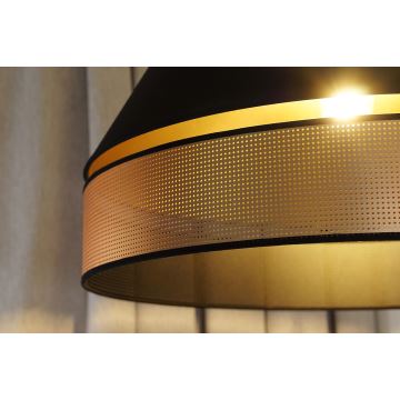 Duolla - Lampadario a sospensione con filo COPPER SHINY 1xE27/15W/230V nero/rame