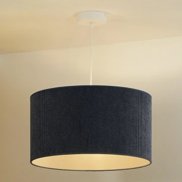 Duolla - Lampadario a sospensione con filo CORDUROY 1xE27/15W/230V blu scuro