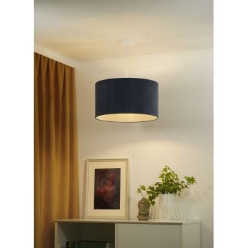 Duolla - Lampadario a sospensione con filo CORDUROY 1xE27/15W/230V blu scuro