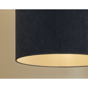 Duolla - Lampadario a sospensione con filo CORDUROY 1xE27/15W/230V blu scuro