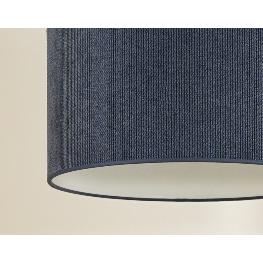 Duolla - Lampadario a sospensione con filo CORDUROY 1xE27/15W/230V blu scuro