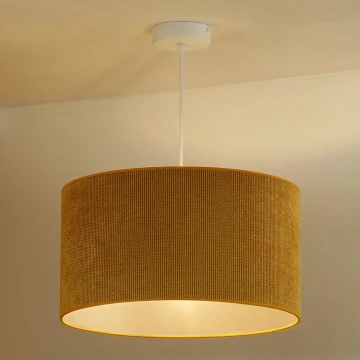 Duolla - Lampadario a sospensione con filo CORDUROY 1xE27/15W/230V giallo