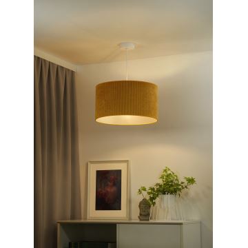 Duolla - Lampadario a sospensione con filo CORDUROY 1xE27/15W/230V giallo