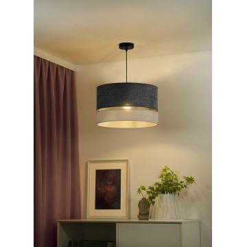 Duolla - Lampadario a sospensione con filo DOUBLE 1xE27/15W/230V grigio