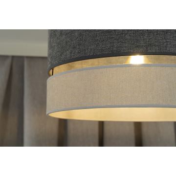 Duolla - Lampadario a sospensione con filo DOUBLE 1xE27/15W/230V grigio