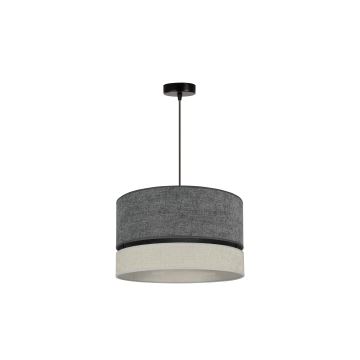 Duolla - Lampadario a sospensione con filo DOUBLE 1xE27/15W/230V grigio