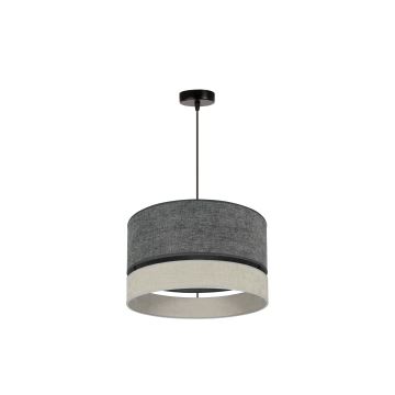 Duolla - Lampadario a sospensione con filo DOUBLE 1xE27/15W/230V grigio