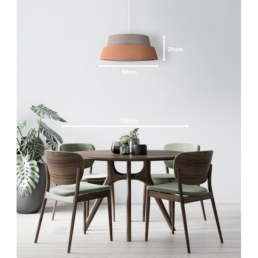 Duolla - Lampadario a sospensione con filo GALAXY 1xE27/40W/230V verde