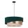 Duolla - Lampadario a sospensione con filo KOBO 1xE27/15W/230V verde/oro rosa/color crema