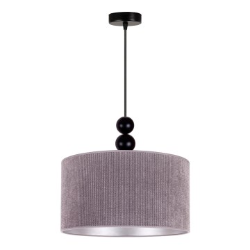 Duolla - Lampadario a sospensione con filo LYON 1xE27/15W/230V grigio