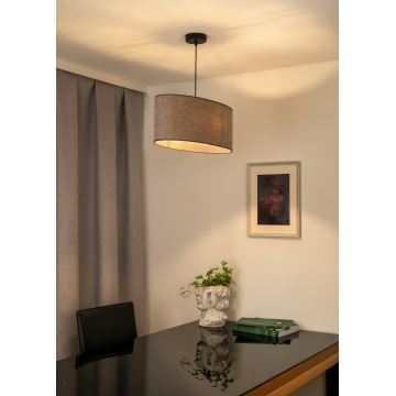 Duolla - Lampadario a sospensione con filo OVAL 1xE27/15W/230V marrone