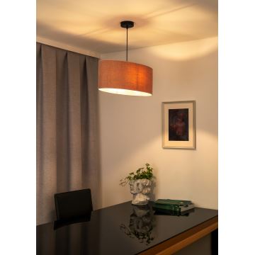 Duolla - Lampadario a sospensione con filo OVAL 1xE27/15W/230V rosa