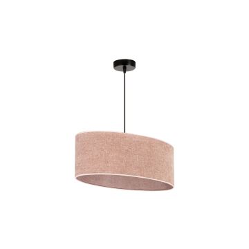 Duolla - Lampadario a sospensione con filo OVAL 1xE27/15W/230V rosa