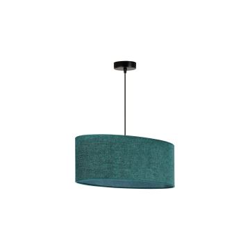 Duolla - Lampadario a sospensione con filo OVAL 1xE27/15W/230V verde