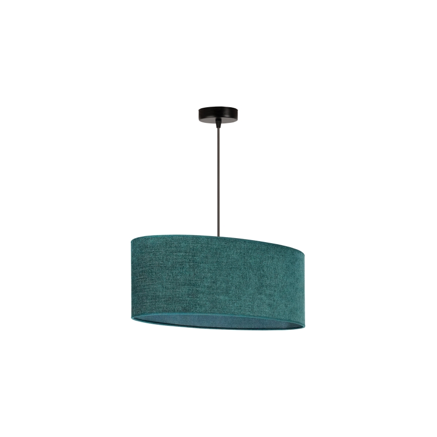 Duolla - Lampadario a sospensione con filo OVAL 1xE27/15W/230V verde