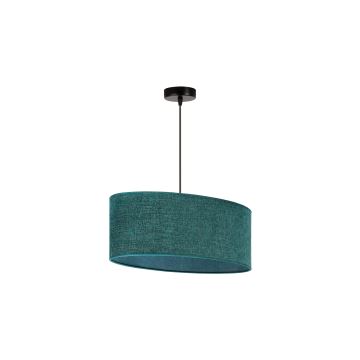 Duolla - Lampadario a sospensione con filo OVAL 1xE27/15W/230V verde