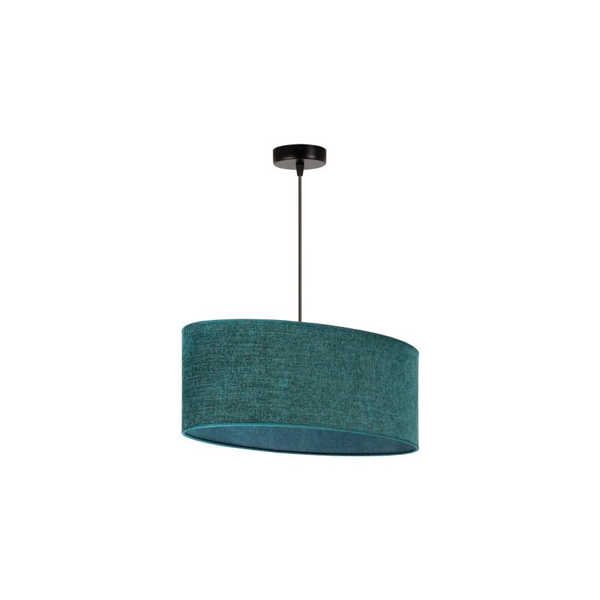 Duolla - Lampadario a sospensione con filo OVAL 1xE27/15W/230V verde