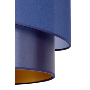 Duolla - Lampadario a sospensione con filo PARIGI 1xE27/15W/230V diametro 40 cm blu/oro