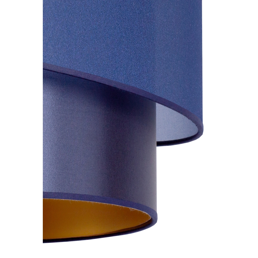 Duolla - Lampadario a sospensione con filo PARIGI 1xE27/15W/230V diametro 40 cm blu/oro