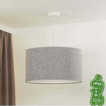 Duolla - Lampadario a sospensione con filo ROLLER ECO RECYCLING 1xE27/15W/230V grigio