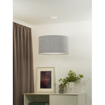 Duolla - Lampadario a sospensione con filo ROLLER ECO RECYCLING 1xE27/15W/230V grigio