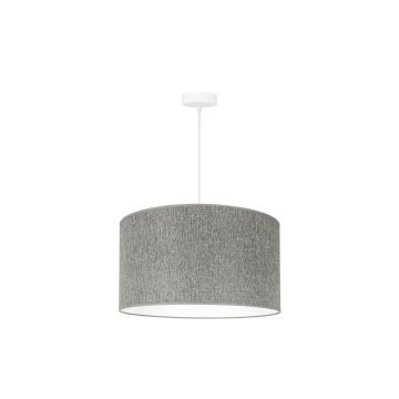 Duolla - Lampadario a sospensione con filo ROLLER ECO RECYCLING 1xE27/15W/230V grigio