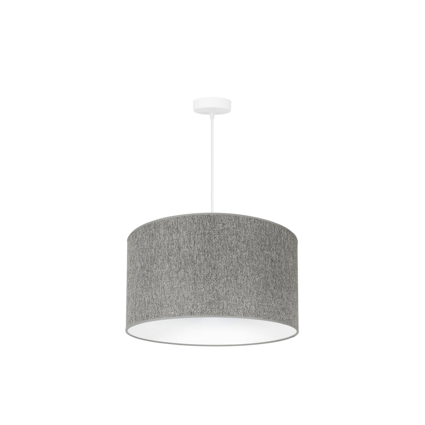 Duolla - Lampadario a sospensione con filo ROLLER ECO RECYCLING 1xE27/15W/230V grigio