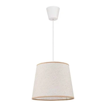 Duolla - Lampadario a sospensione con filo SOLO 1xE27/40W/230V beige chiaro