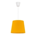 Duolla - Lampadario a sospensione con filo SOLO 1xE27/40W/230V giallo