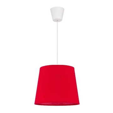 Duolla - Lampadario a sospensione con filo SOLO 1xE27/40W/230V rosso