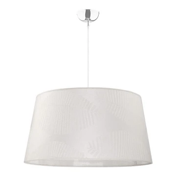 Duolla - Lampadario a sospensione con filo TENOR 1xE27/40W/230V 60 cm bianco/foglie