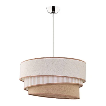 Duolla - Lampadario a sospensione con filo TRIO 1xE27/40W/230V beige/marrone