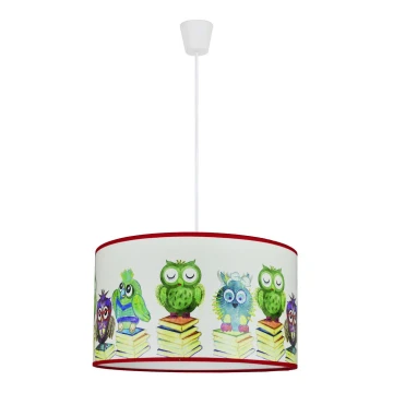 Duolla - Lampadario per bambini on a string OWL 1xE27/15W/230V