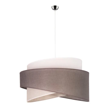 Duolla - Lampadario su filo BROOKLYN 1xE27/40W/230V grigio/beige/bianco