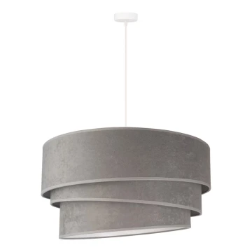 Duolla - Lampadario su filo DEVON 1xE27/40W/230V grigio