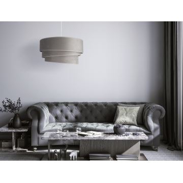 Duolla - Lampadario su filo DEVON 1xE27/40W/230V grigio