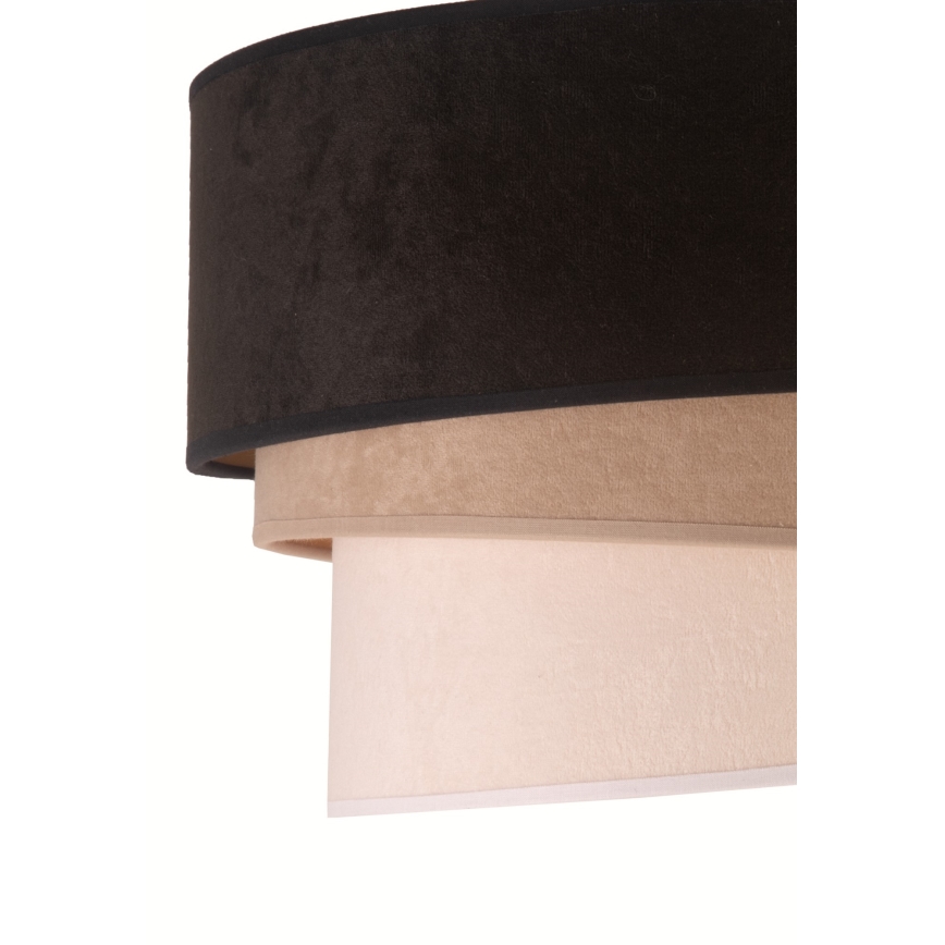 Duolla - Lampadario su filo DEVON 1xE27/40W/230V nero/beige