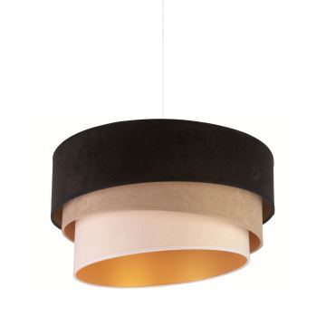 Duolla - Lampadario su filo DEVON 1xE27/40W/230V nero/beige